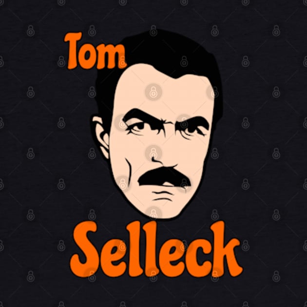 Tom Selleck Cartoon by Litaru